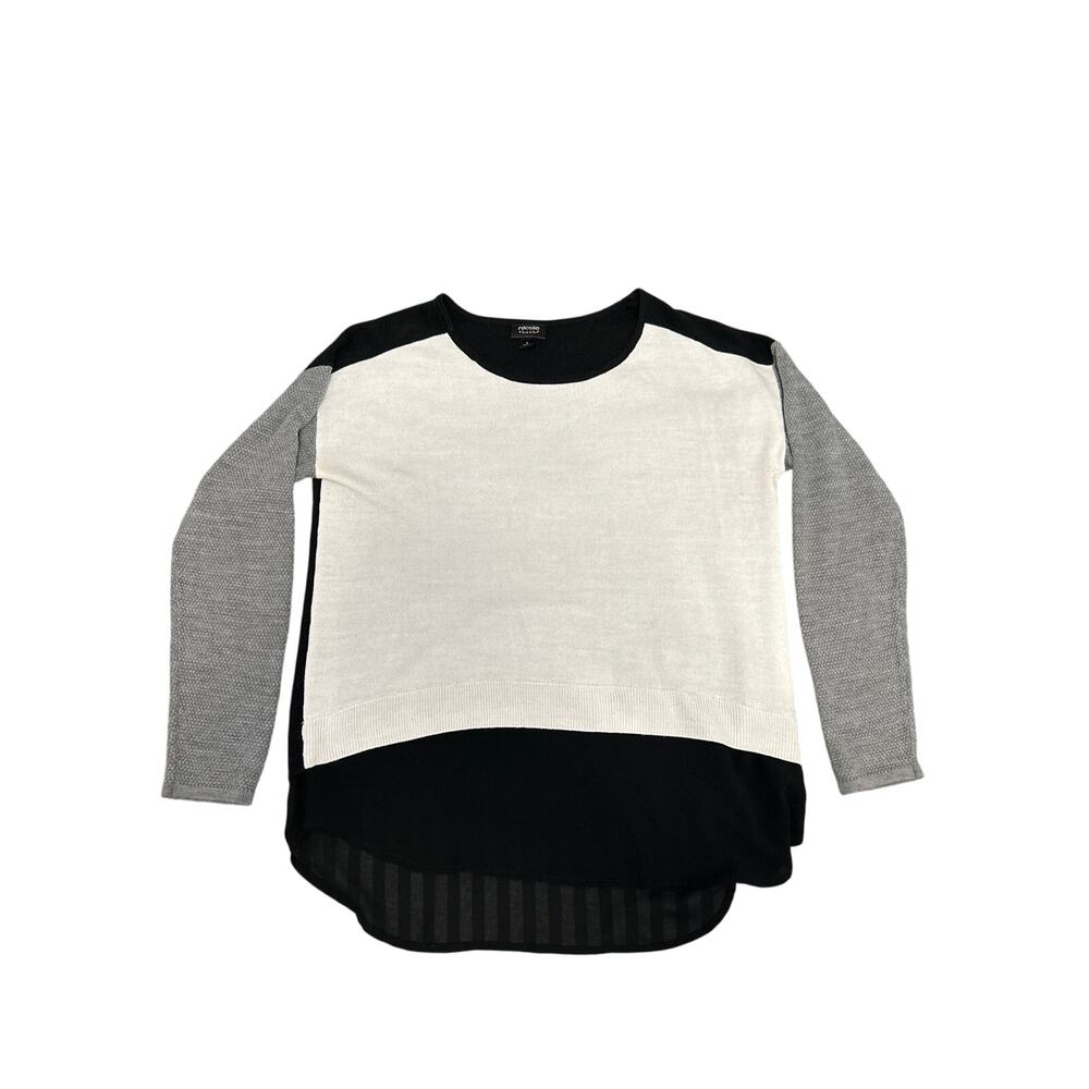 Nicole by Nicole Miller | Women’s Multicolor Boat Neck Blouse | Size Large